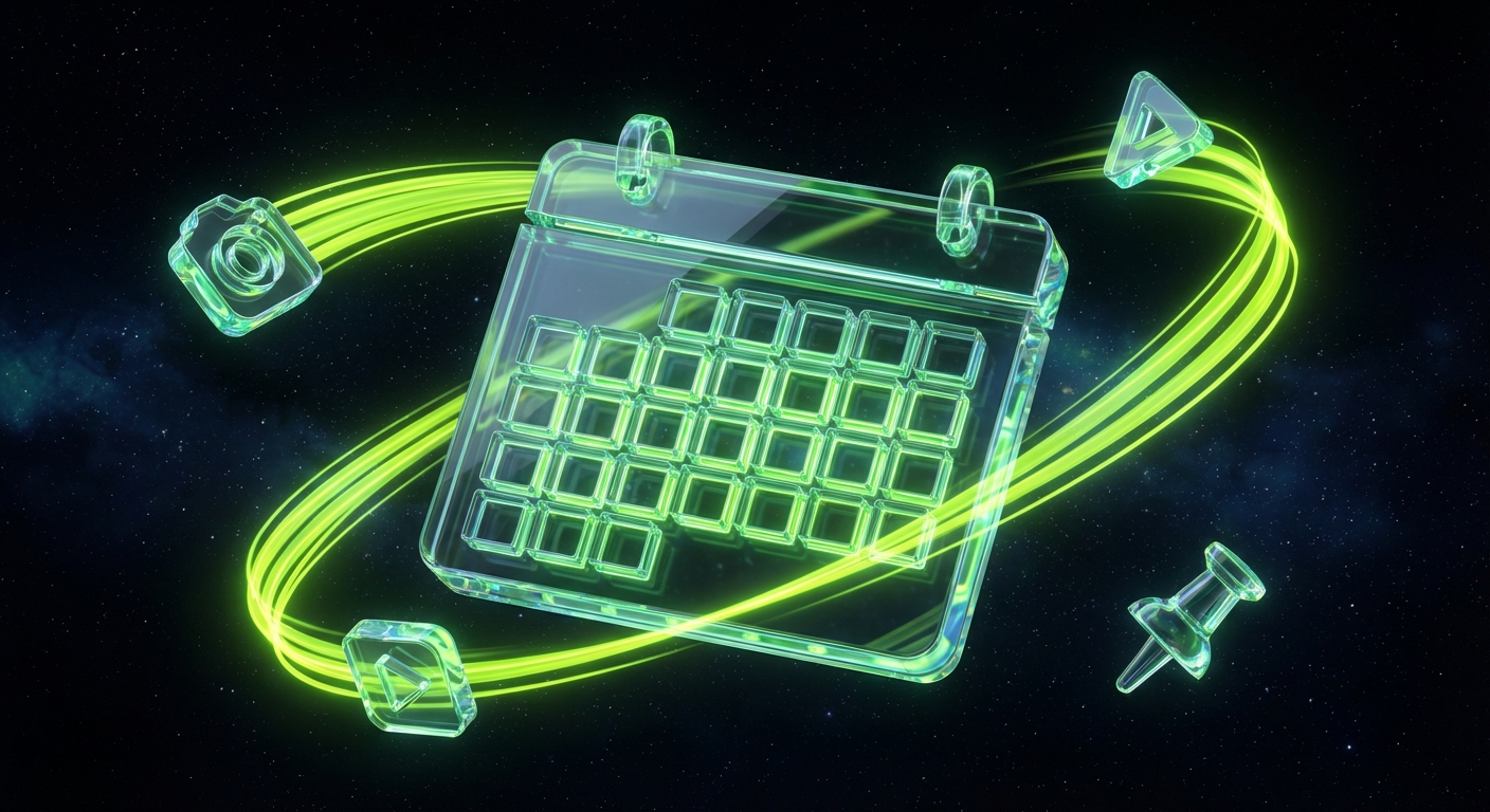 social media content calendar